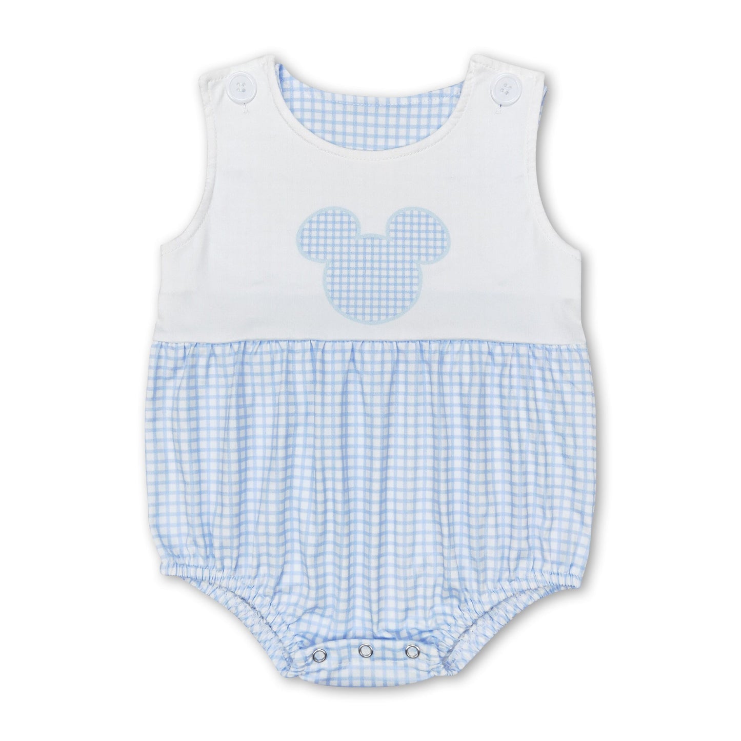 Plaid Mouse Adventure Romper