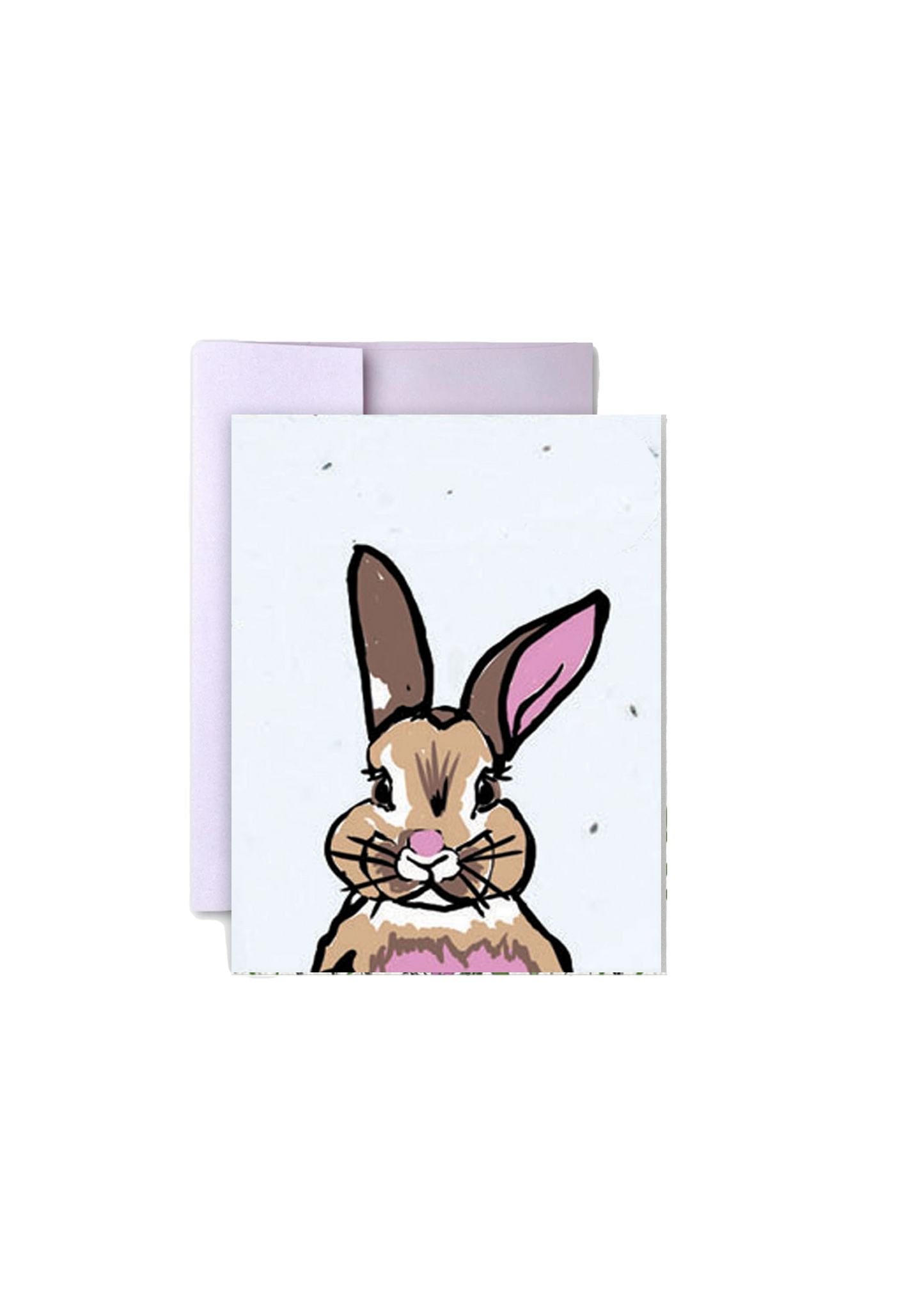 Easter Bunny Wildflower Seed Paper Greeting Card