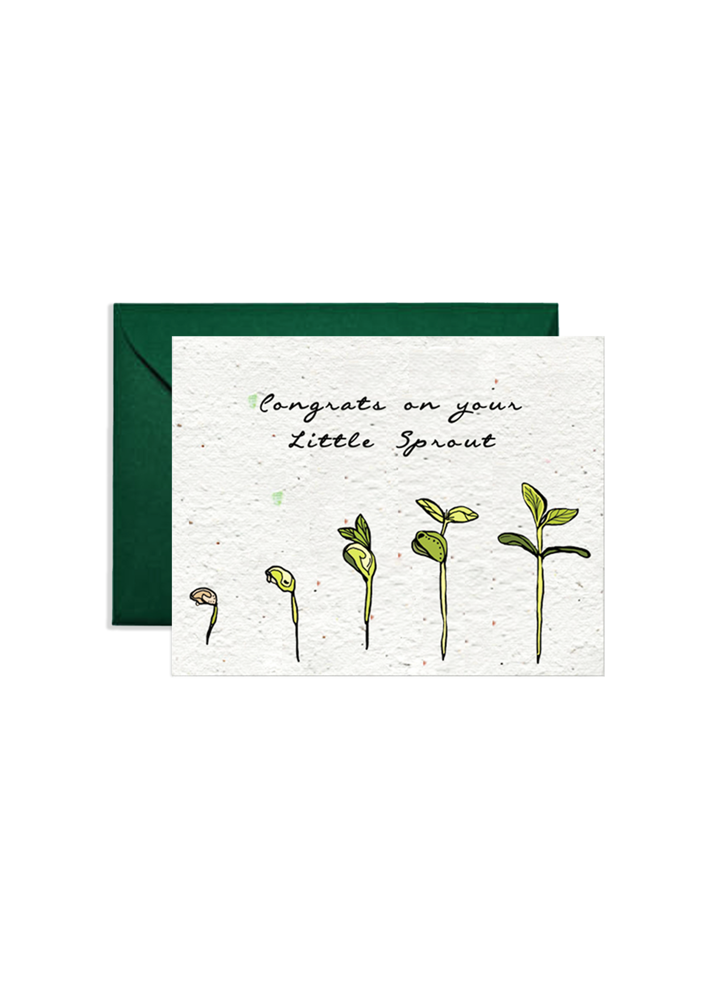 Sprouting Joy: Baby Wildflower Seed Paper Card