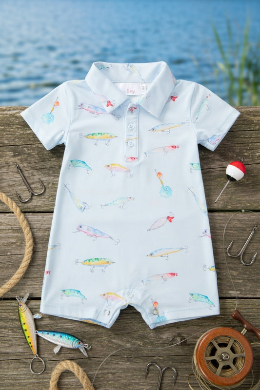 Gone Fishin' Polo Shorty