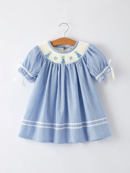 Icy Dreams Smocked Dress
