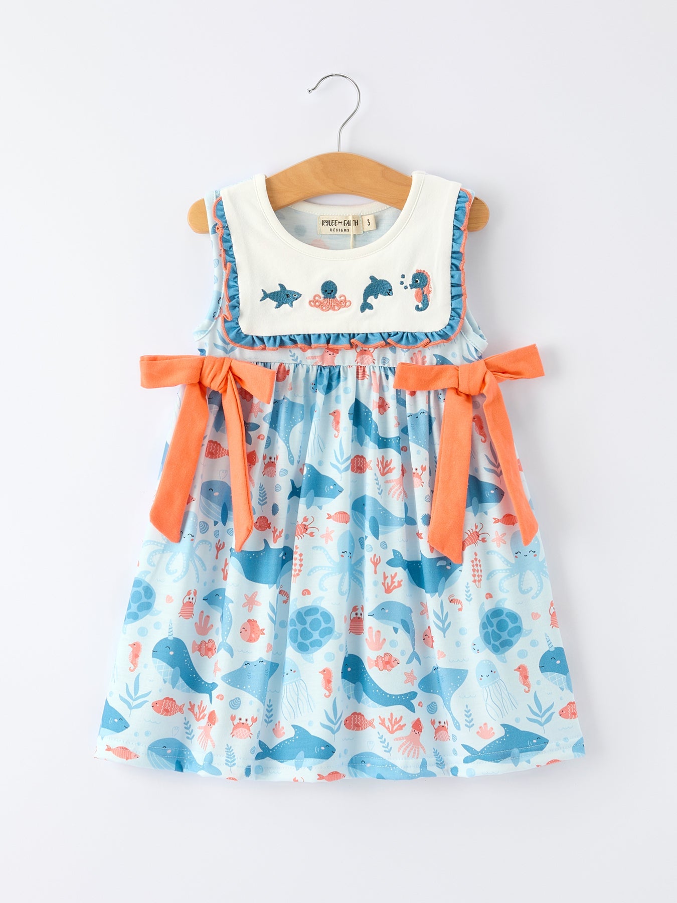 Ocean Buddies Embroidered Dress