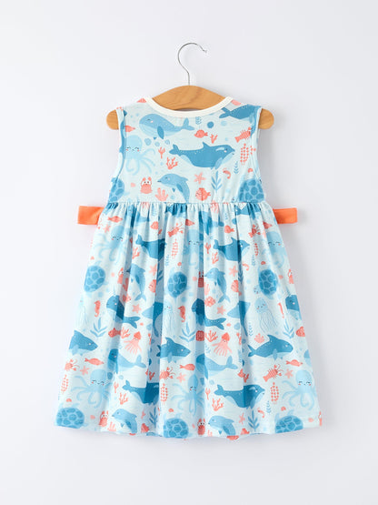 Ocean Buddies Embroidered Dress