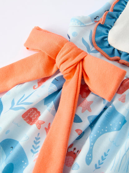 Ocean Buddies Embroidered Dress