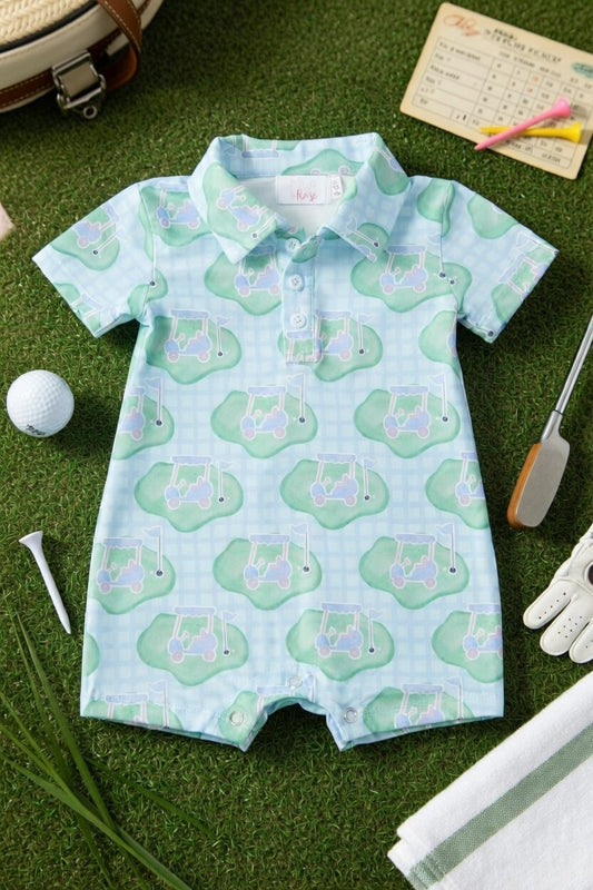 He's On The Green Polo Shorty