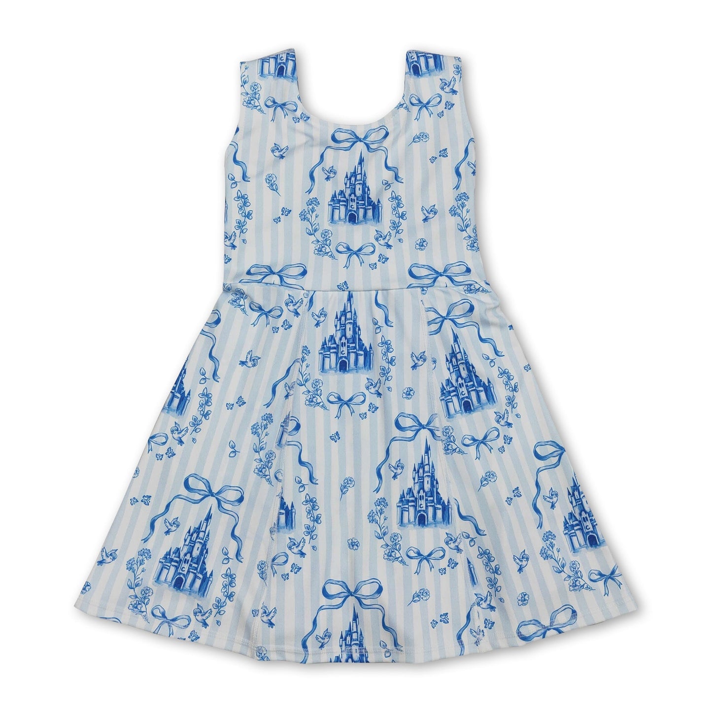 Blue Bow Castle Dress