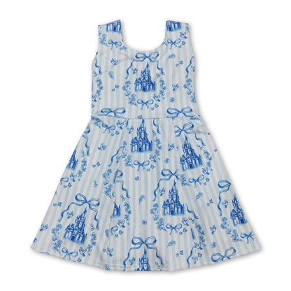 Blue Bow Castle Dress