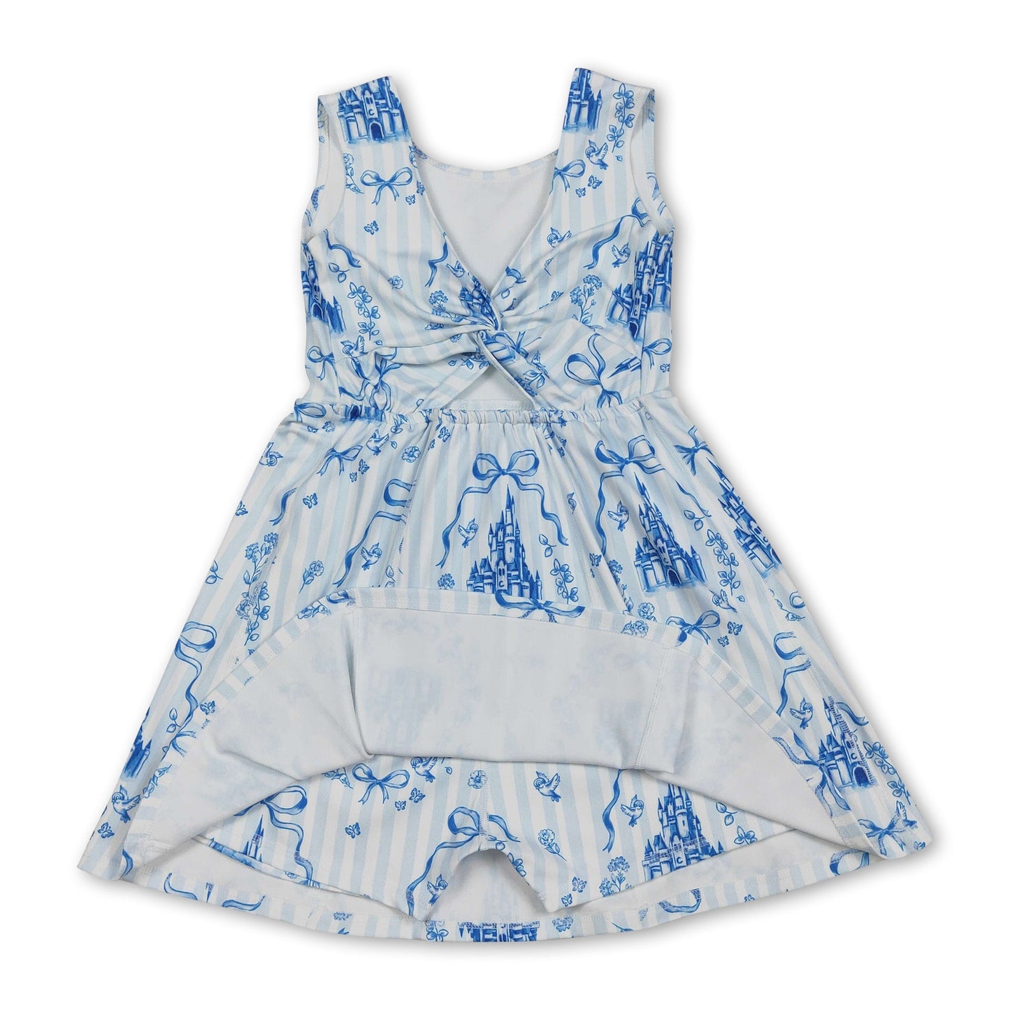 Blue Bow Castle Dress