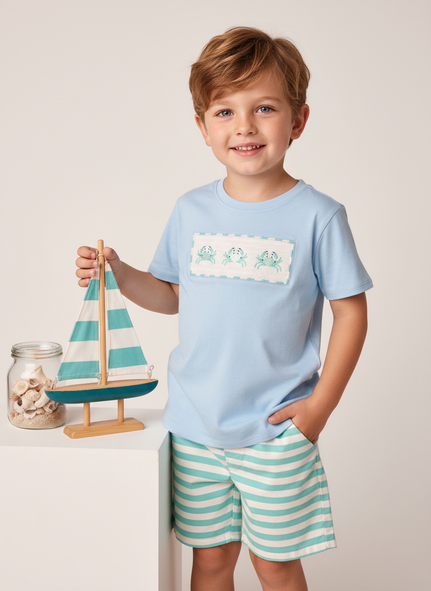 A Little Crabby Short Set