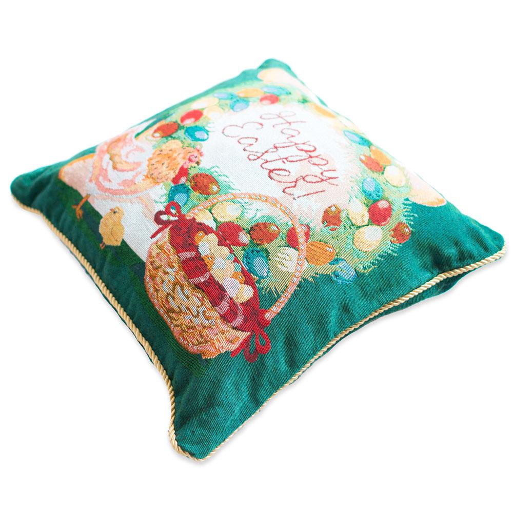 Set of 2 Happy Easter Vintage Style Throw Pillow Covers